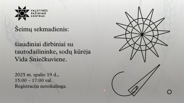 Atsisveikinant su paroda „Ka(l)bantys sodai“ – sodų rišimo dirbtuvės su tautodailininke Vida Sniečkuviene
