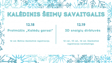 Kalėdinis šeimų savaitgalis