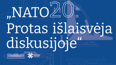 Parodos „NATO20: Protas išlaisvėja diskusijoje“ atidarymo akimirkos