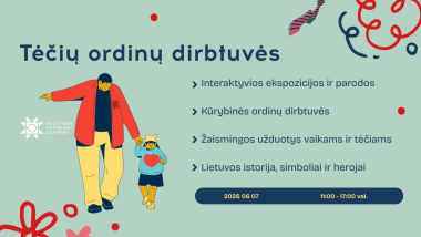 Kviečiame dalyvauti kūrybinėse tėčių ordinų dirbtuvėse