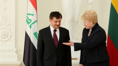 Prezidentė priėmė Irako ambasadoriaus skiriamuosius raštus 