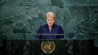 Lietuvos Respublikos Prezidentės Dalios Grybauskaitės kalba Jungtinių Tautų Generalinėje Asamblėjoje „Jungtinės Tautos mini savo 70-metį: ateities planai užtikrinant taiką, saugumą ir žmogaus teises“ 