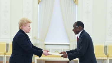 The President received letters of credence from Angola’s ambassador