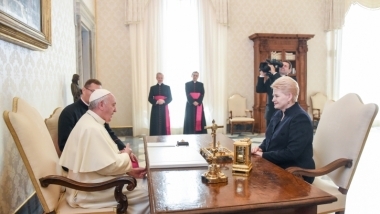 Prezidentės susitikimas su Popiežiumi Pranciškumi