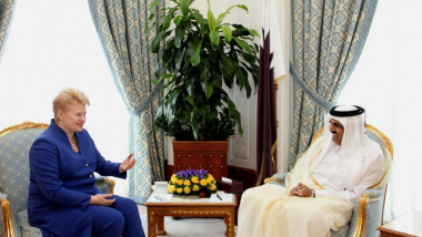 Prezidentė pasveikino Kataro Emyrą Nacionalinės dienos proga